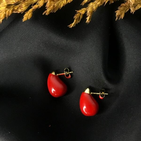 Red Ear Rings